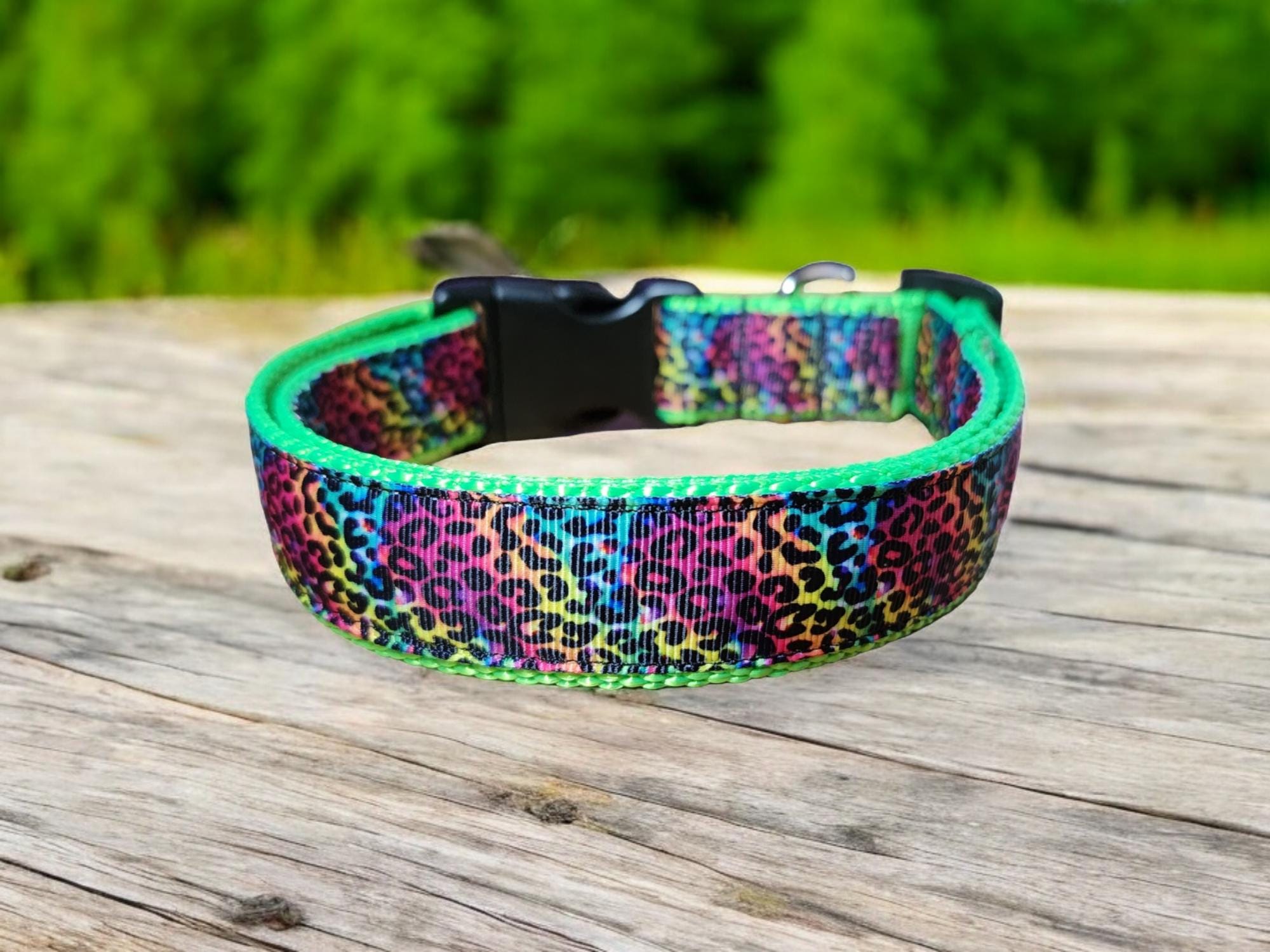 Colorful Leopard Collar - Etsy