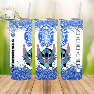 Stitch Starbucks Tumbler, Tumbler Disney, Valentines tumbler, Lilo, Ca –  babecavedesignz