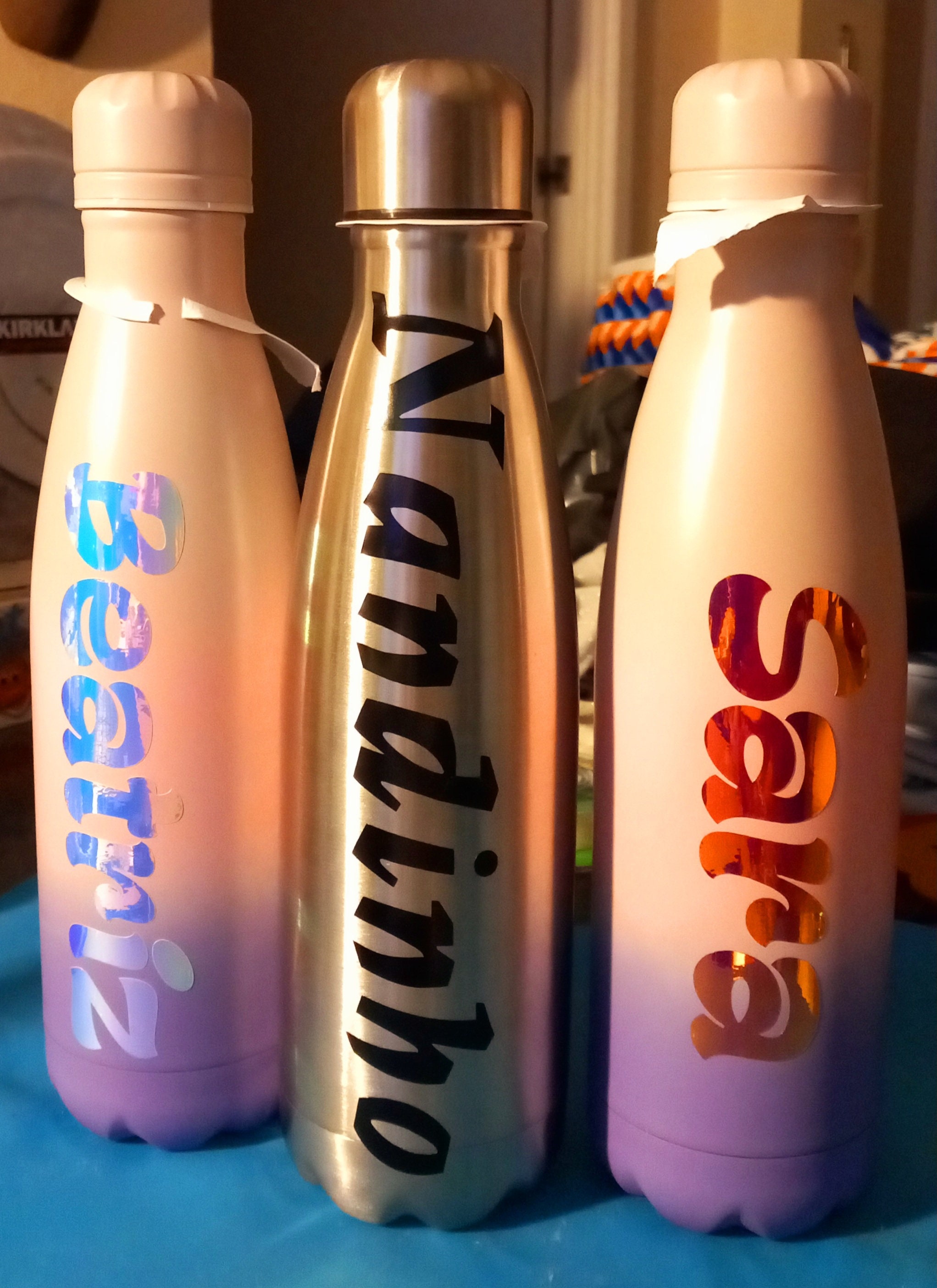 Personalised Water Bottle Vacuum Insulated Stainless Steel Chilly Flask ...