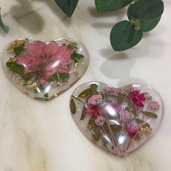 No.1 Fridge magnets valentines love heart birthday gift floral magnet set of 8 