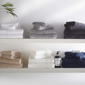 6pc Set of Towels - Bath Towels, Hand Towels & Face Cloths - Bathroom Decor Essentials For New Home or Guest Room, Moving Out Gift Set Bale