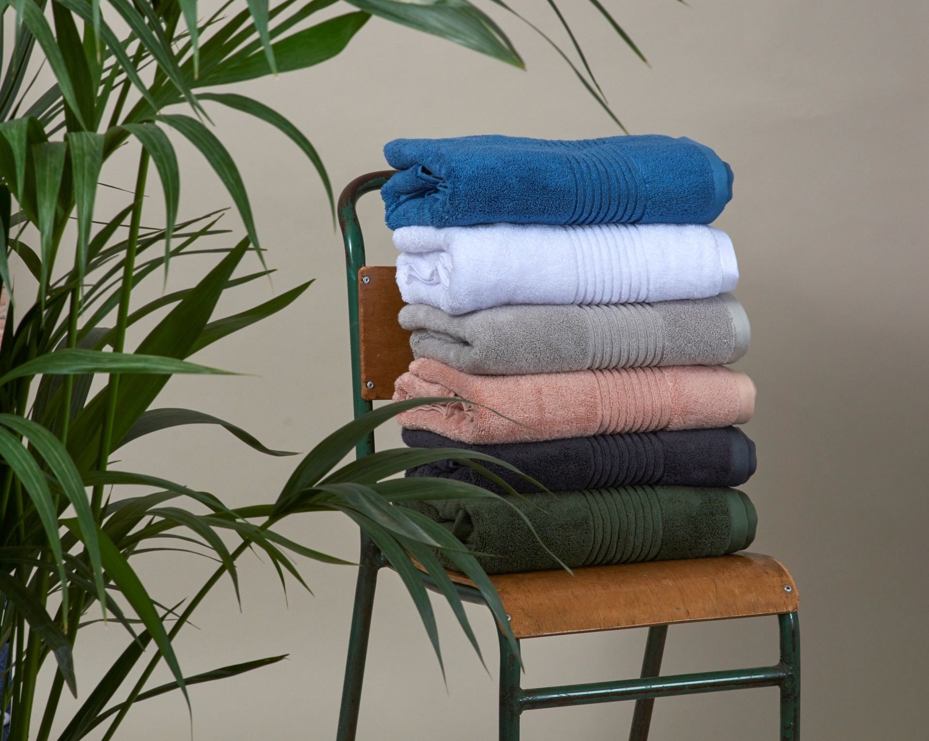 Ultra Soft Bamboo Bath Towel Set - Blue, Misona
