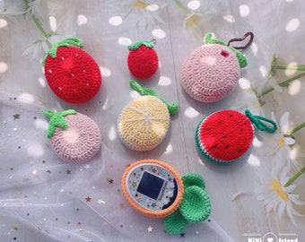 Cute/Kawaii Strawberry/Peach/Lemon/Watermelon/Carrot/Tomato Tamagotchi Case/Cover Uni/Smart/On/PIX/P’s/Meets/4U/Mix/Id/Idl/Paradise