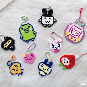 Tamagotchi Perler Beads Charm|Keychain|Bead Art