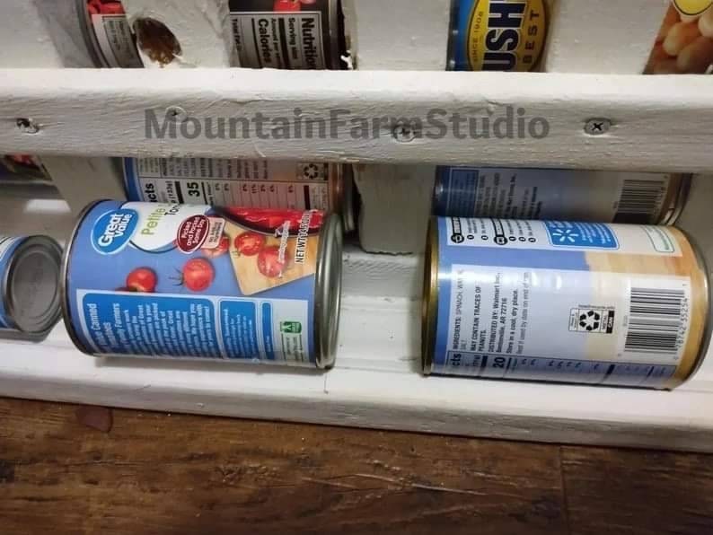 Farmhouse Pantry 10 slot can rack 50% off sale image 1