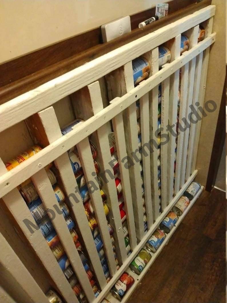 Farmhouse Pantry 10 slot can rack 50% off sale image 3