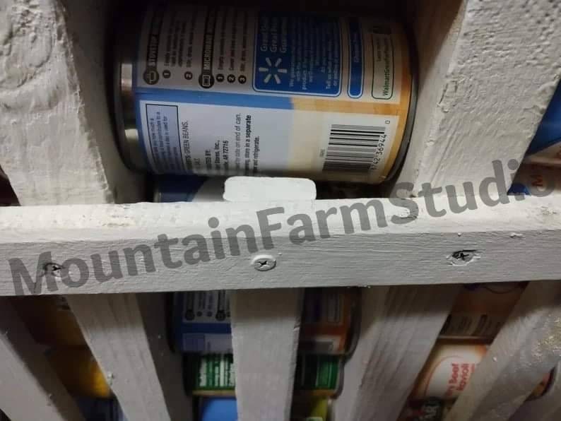 Farmhouse Pantry 10 slot can rack 50% off sale image 6