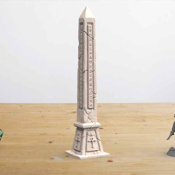 Obelisk - Terrain Prop - Echoes of Life - Resin Miniature for RPG's, DnD, Pathfinder - Cast N Play