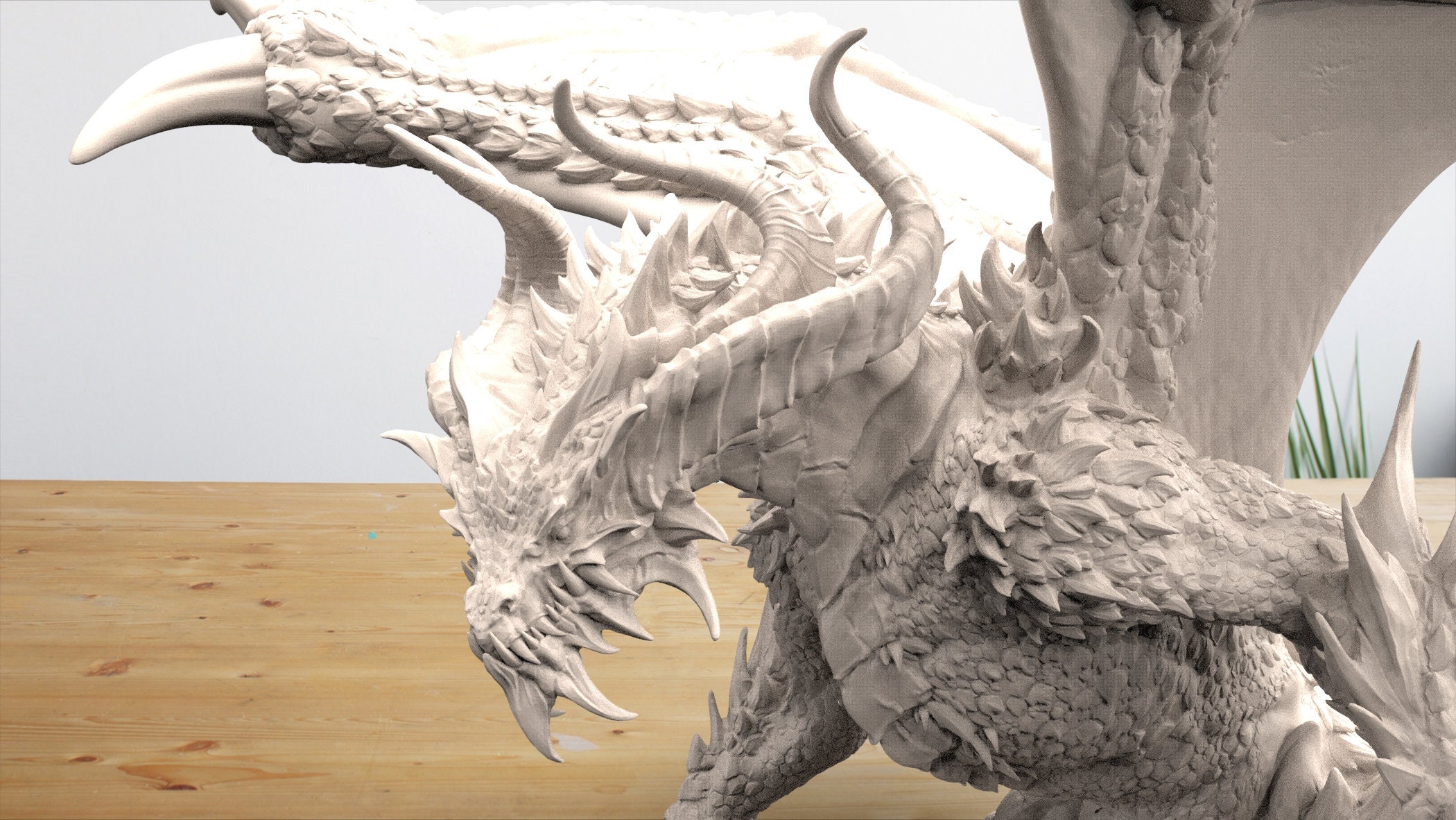 3D Printable Avatar of Bahamut – the Young Monk Grandmaster of Flowers -  32mm and 75mm scale by 2moronic miniatures