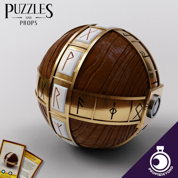 Orb of Safekeeping - Puzzle Box - Life-sized prop for escape rooms, cosplay, LARPing and RPG games like D&D, Pathfinder and other RPG's