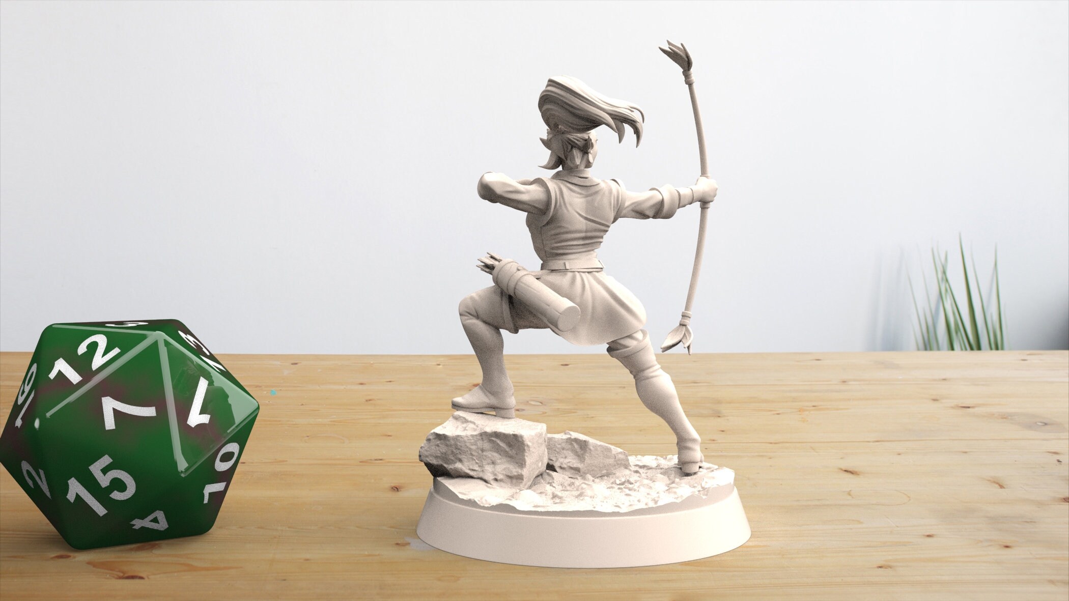 Miniature N°32 Longbow Archer / Mage Knight - Elfe - Occasion Très Bon état - Jeu De Figurines