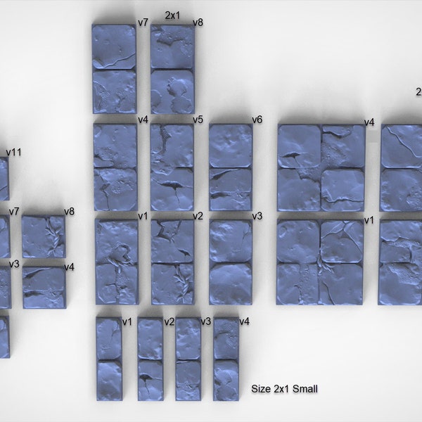 Floor Tiles - Large Stones - Dungeon Lab - Modular Dungeon Terrain System - D&D, Pathfinder, Dungeon Bowl, RPG Games