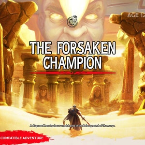 The Forsaken Champion - Aventura 5e com todos os adereços, terrenos e monstros únicos - Miniatura de resina para RPG's, DnD, Pathfinder - Cast N Play