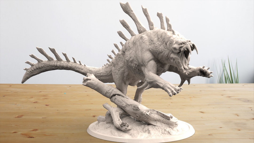 Infernum Marauder Leaping 3D Printed Miniature for D&D, Pathfinder and