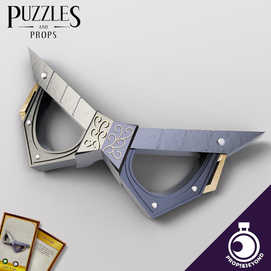 Goggles of Night Lifesized Prop for Cosplay, Larping and RPG Games