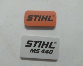 STIHL MS440, MS 440 chainsaw model plate name tag emblem badge decal