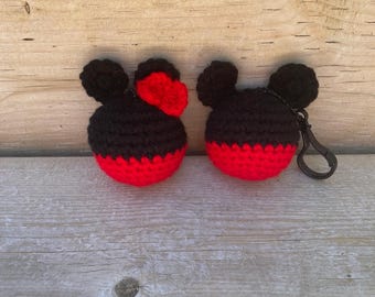 Sleutelhangers Minnie en Mickey Mouse