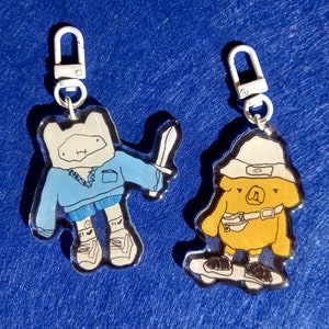 Adventure time keycharm ︳ keychains ︳ finn ︳ jake ︳ PB ︳ Marceline ︳Gumball ︳ Marshall ︳bubbleline ︳cute ︳cartoon ︳epoxy ︳ glitter ︳