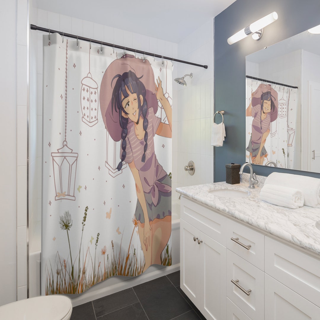 Shower Curtains Kawaii Girly Shower Curtains Etsy