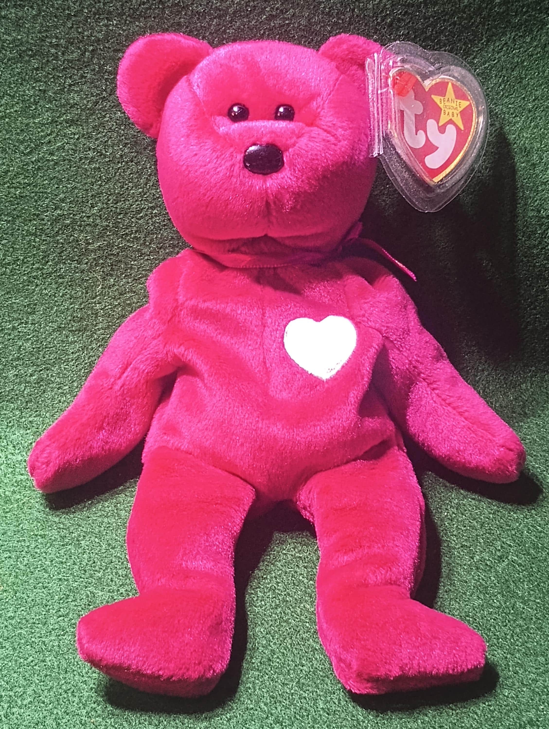 Valentina Beanie Baby: 1998 Ty Bear with Errors, Rare Collectible
