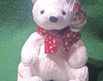 2000 MINT RARE Ty " 2000 Holiday Teddy " was Born With Errors in 2000 which makes this Vintage Bear Unique being highly sought after..