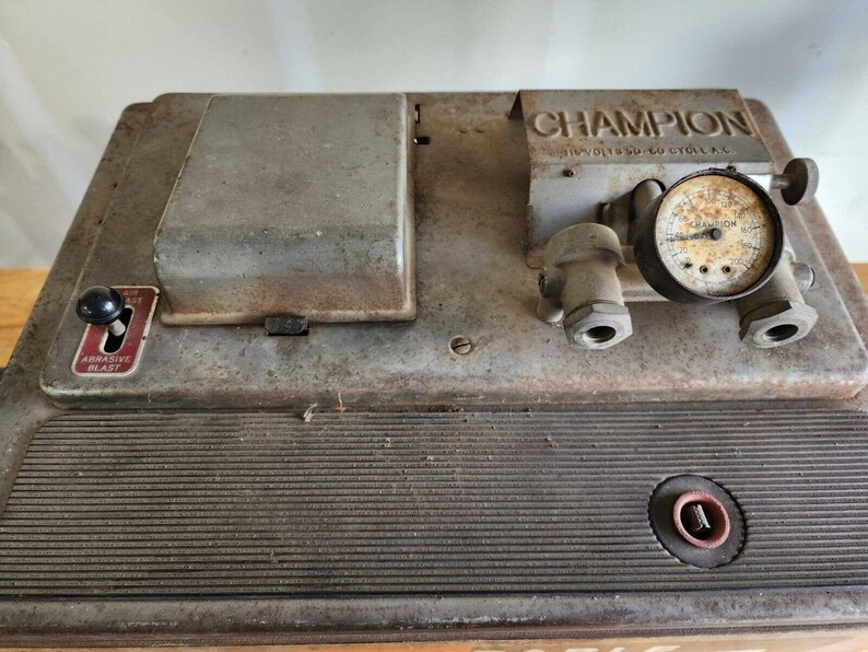 Vintage Champion Spark Plug Tester Cleaner Service Oil Gas Station Made