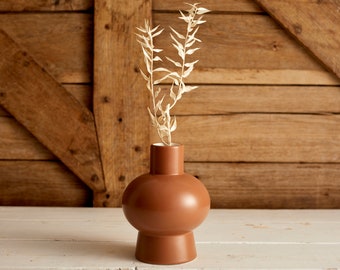 Morandi Ceramic Vase Brown