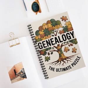 Genealogy The Ultimate Puzzle - Spiral Rule Lined Notebook image 5