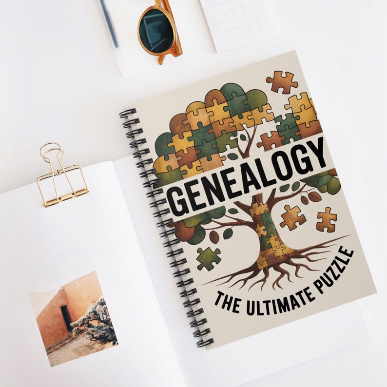 Genealogy The Ultimate Puzzle - Spiral Rule Lined Notebook image 5