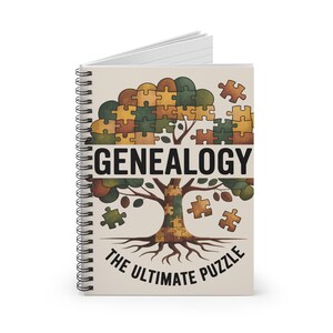 Genealogy The Ultimate Puzzle - Spiral Rule Lined Notebook image 3