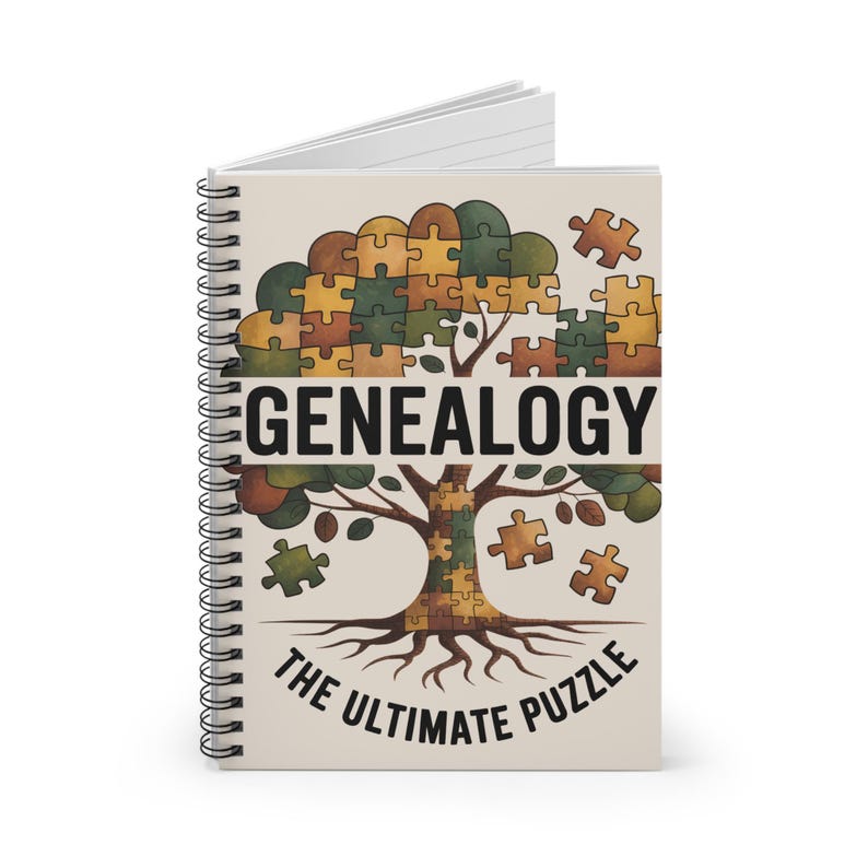 Genealogy The Ultimate Puzzle - Spiral Rule Lined Notebook image 3