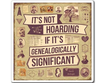 Magnesy genealogiczne: „To nie jest gromadzenie, jeśli ma to znaczenie genealogiczne” – dekoracje związane z historią rodziny, prezent dla miłośników genealogii, hobby związane z dziedzictwem