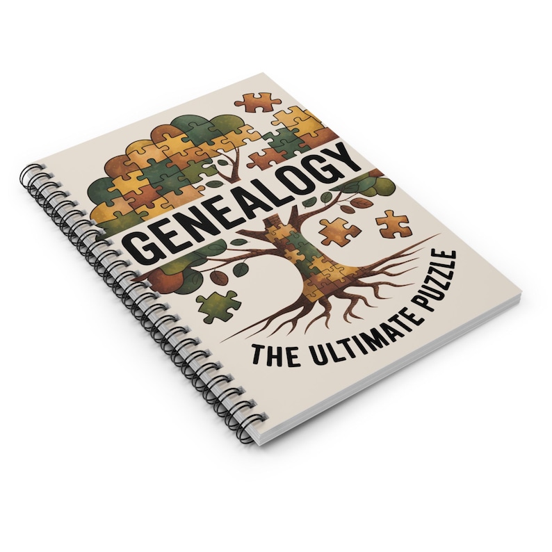 Genealogy The Ultimate Puzzle - Spiral Rule Lined Notebook image 4