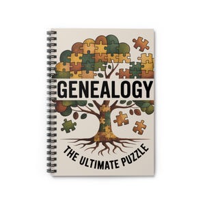 Genealogy The Ultimate Puzzle - Spiral Rule Lined Notebook image 2