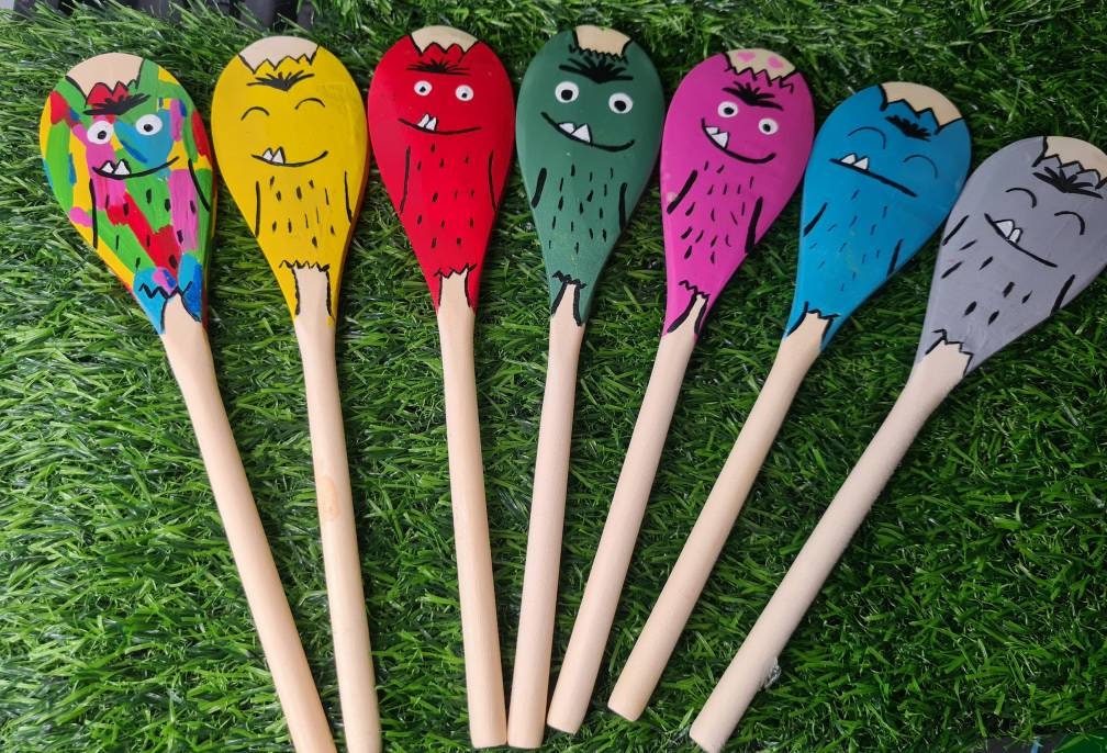The Colour Monsters Story Spoons Etsy UK