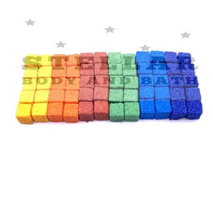 Rainbow Bath Bomb Embeds - (Heavy Dye Load) image 4
