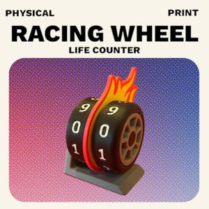 Racing Wheel Life Counter Click-Mechanismus Magic The Gathering MTG EDH Kommandant TKG Zubehör