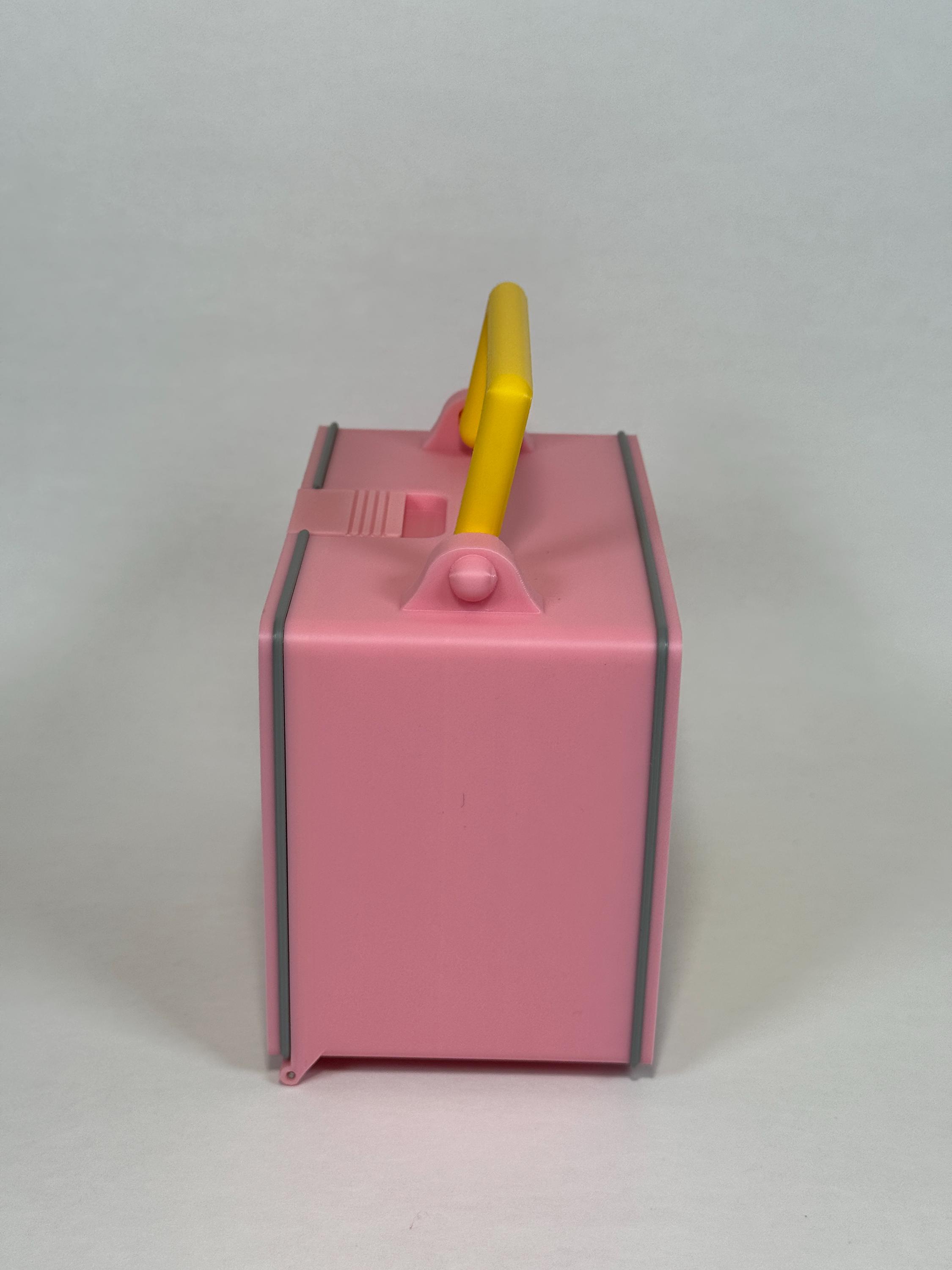 Pink Toploader Box Pink Lunch Box Deck Box With Toploader Display for Magic the Gathering ...