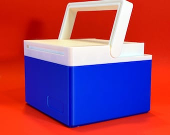 Blue Ice Cooler Deck Box For Magic The Gathering MTG EDH Commander Custom Deck Box TCG Storage Fits 100 Double Sleeved Tcg Cards