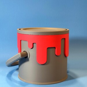 Dripping Paint Can Deck Box for MTG Deck Box for EDH Commander 3D Printed Deck Box Fit For 100 Double Sleeved Cards