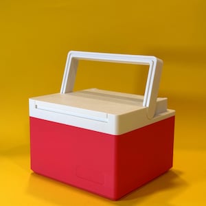 Red Ice Cooler Deck Box For Magic The Gathering MTG EDH Commander Custom Deck Box TCG Storage Fits 100 Double Sleeved Tcg Cards