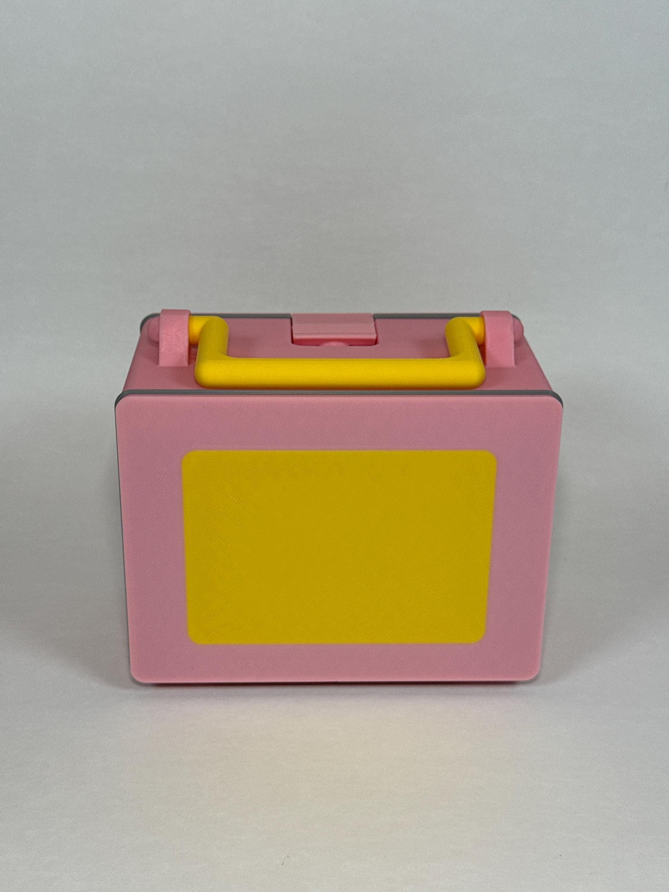 Pink Toploader Box Pink Lunch Box Deck Box With Toploader Display for Magic the Gathering ...