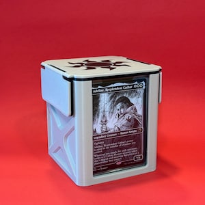 Plains Slab Commander Deck Box MTG Deck Box Fits 100 Double Sleeved Cards TCG Deco Box Double Front Display Commander