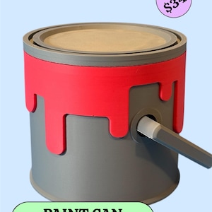 Dripping Paint Can Deck Box für MTG Deck Box für EDH Kommandant 3D Gedruckte Deck Box Passend für 100 doppelärmelige Karten
