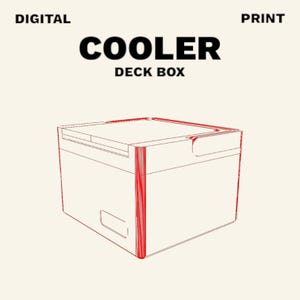 Digital Print Ice Cooler Deck Box voor Magic The Gathering MTG EDH Commander Custom deck box TCG-opslag: 100 Tcg-kaarten met dubbele mouwen