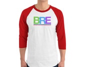 3/4 sleeve raglan shirt