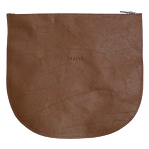 Braune Leder Damen Clutch