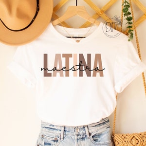 Maestra Latina Shirt, Latina Teacher, Spanish Teacher, Educated Latina, Regalo Para Maestra,Chingona con Diploma, Gift for Latina Grad, Ropa