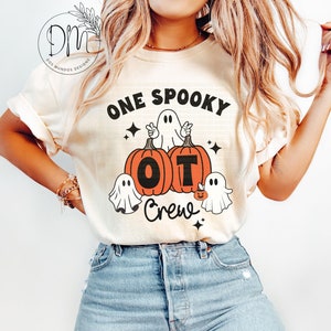Comfort Colors® Occuaptional Therapy Halloween Shirt Halloween OT Crew Shirt Spooky Occupational Therapist Tee Occupationaly Therapy Pumpkin