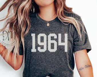 1964 Shirt, 60th Birthday Shirt, 1964 T-shirt, 1964 Birth Year Shirt, Hello Sixty Shirt, Vintage 1964 Shirt, 1964 Tee, 1964 Birthday Gift